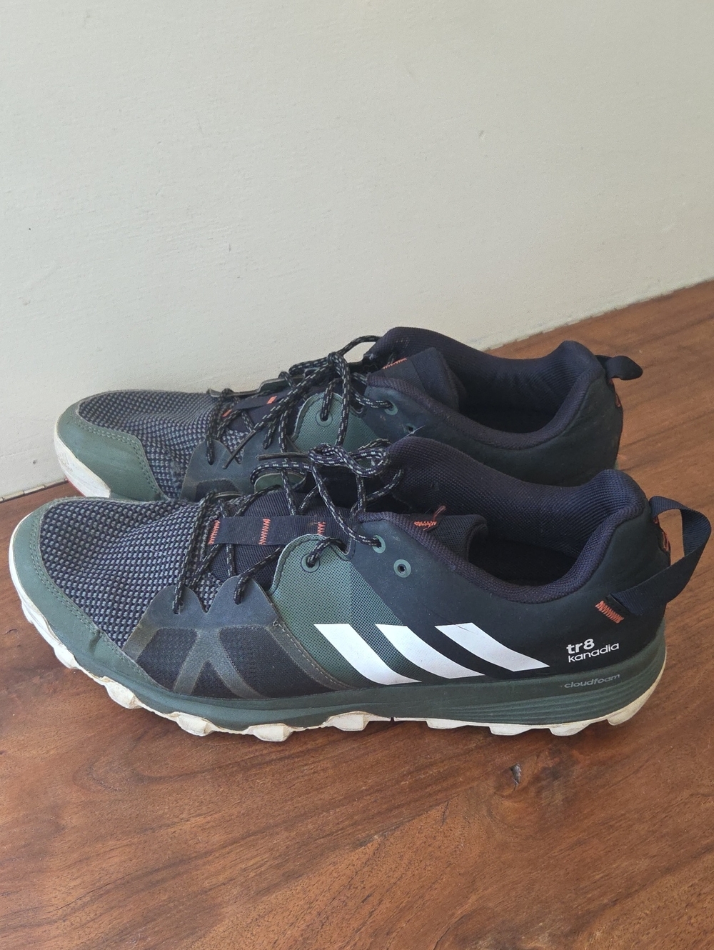 Adidas TR8 Kanadia Men’s Trail Shoes - Size 13 Black & Green